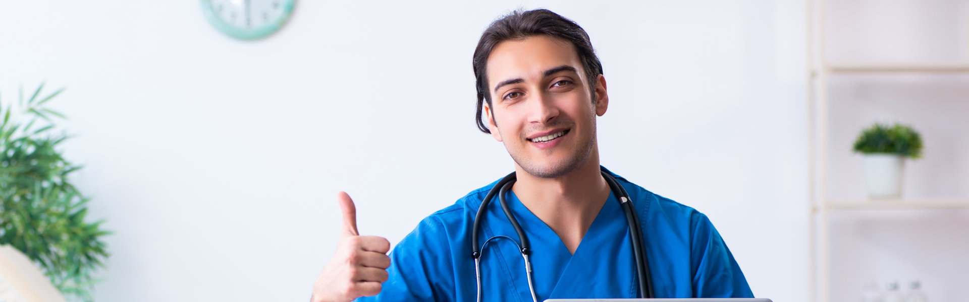 nurse smiling