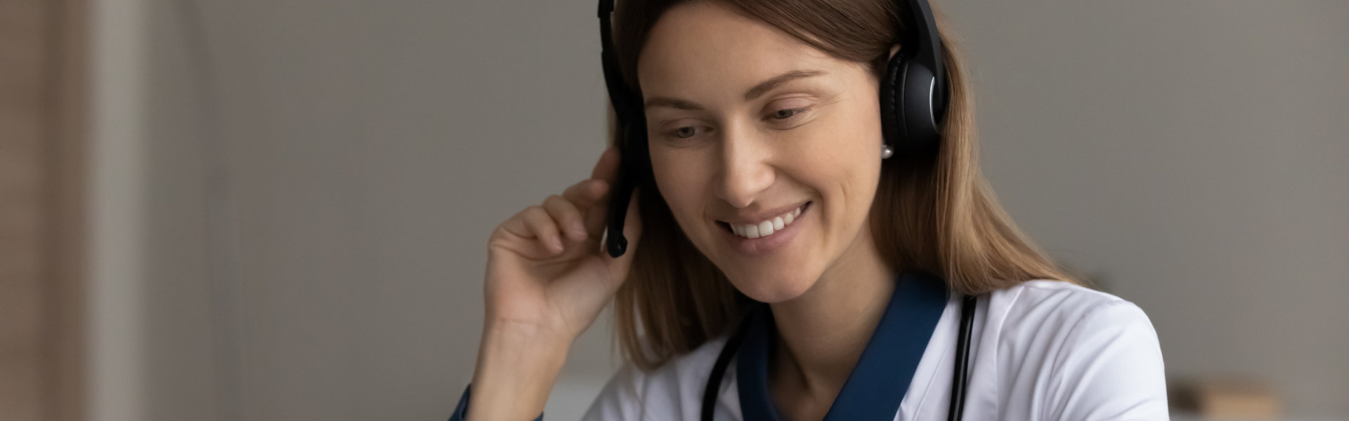 doctor answer a call