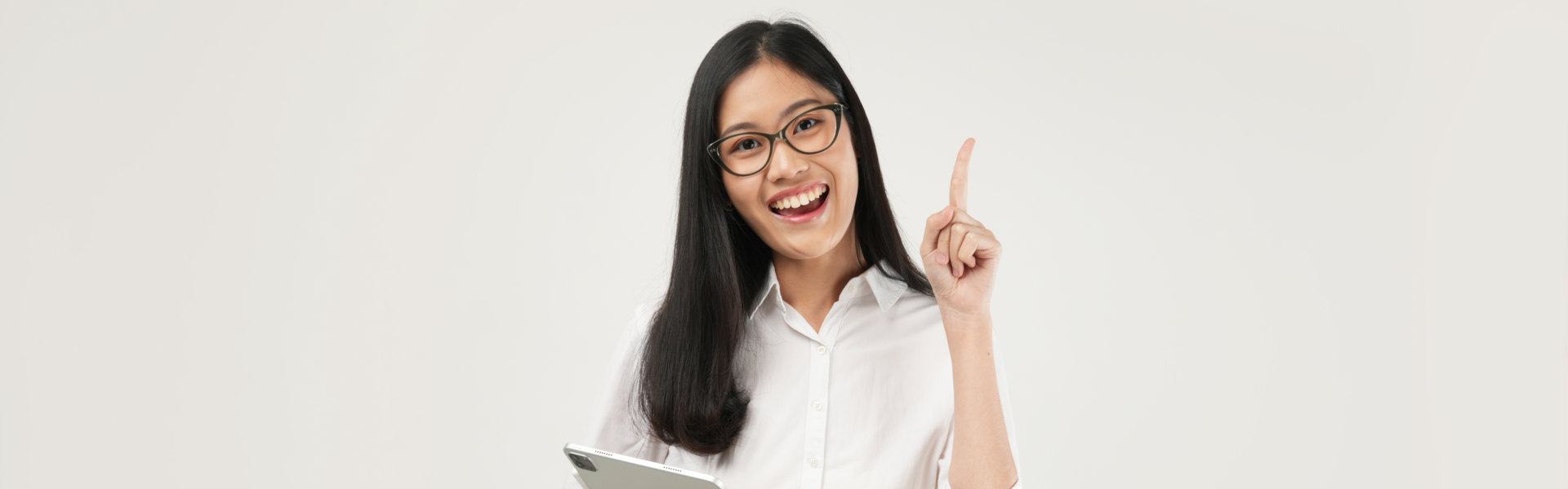 woman smiling